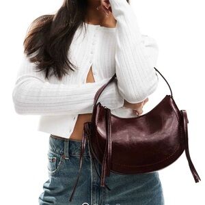 ASOS Burgundy Shoulder Bag